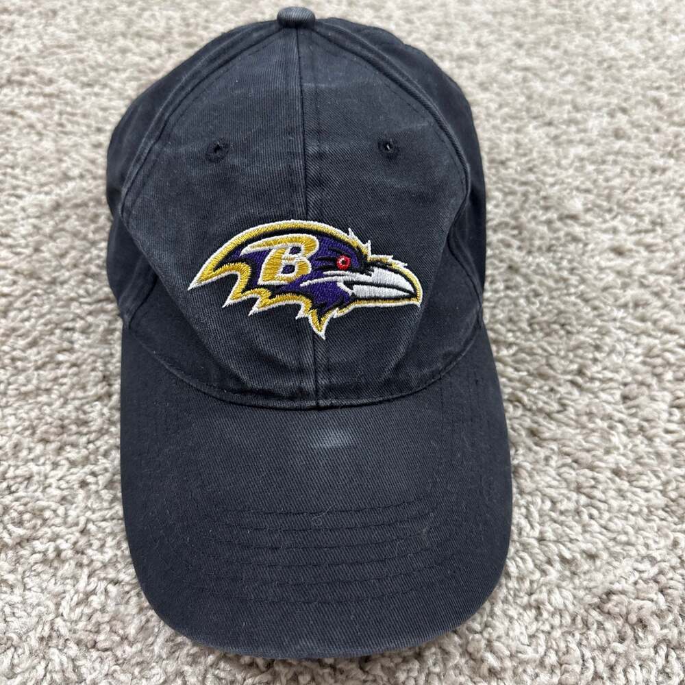 Baltimore‎ Ravens NFL Strapback Hat Maryland National Guard Black Cap EUC